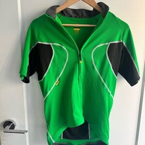 Men's Green Cycling Jersey - Unbranded